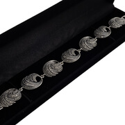 Sterling silver bracelet with marcasite BRSA120 box angle
